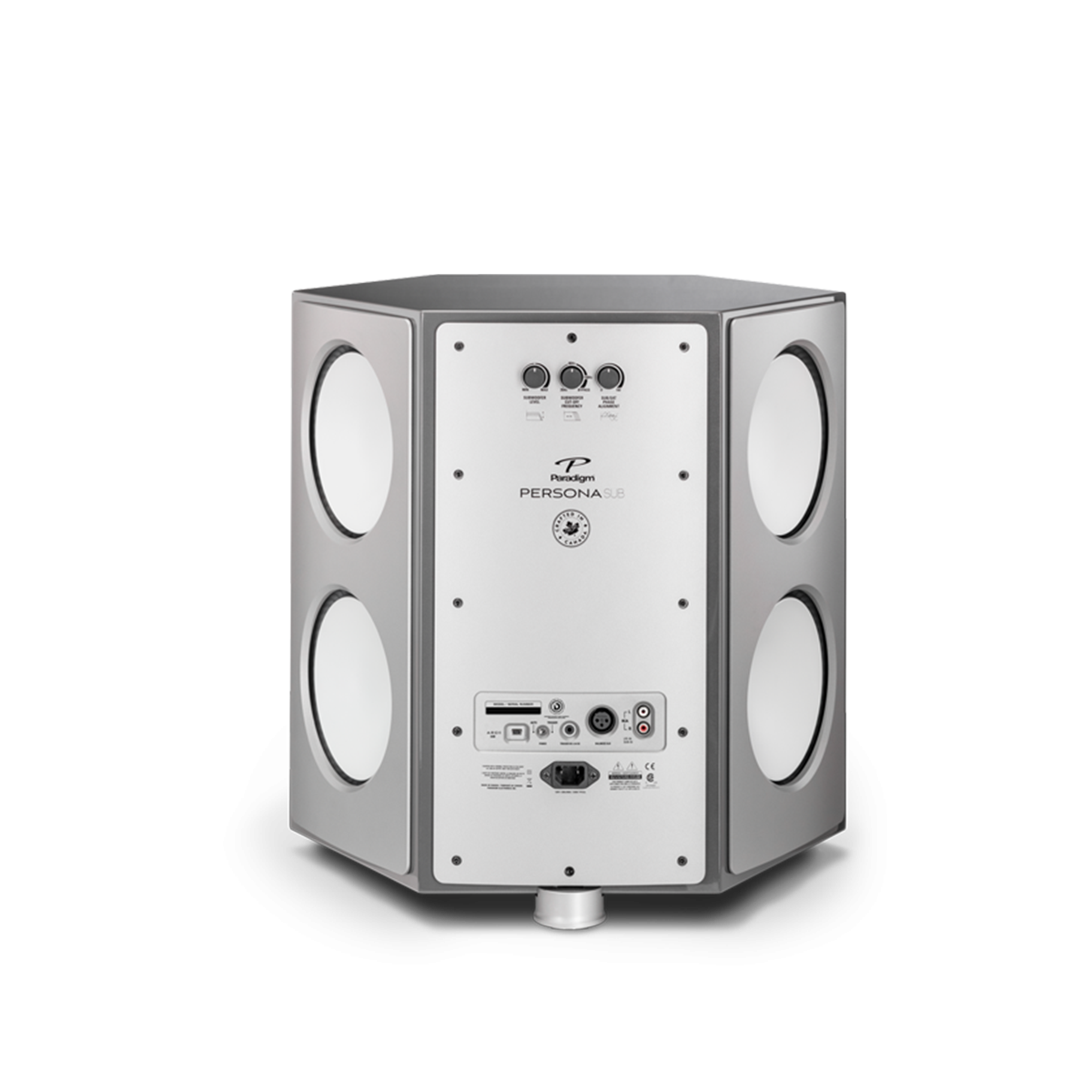 Paradigm Persona SUB Gloss White panel połączeń i regulacji