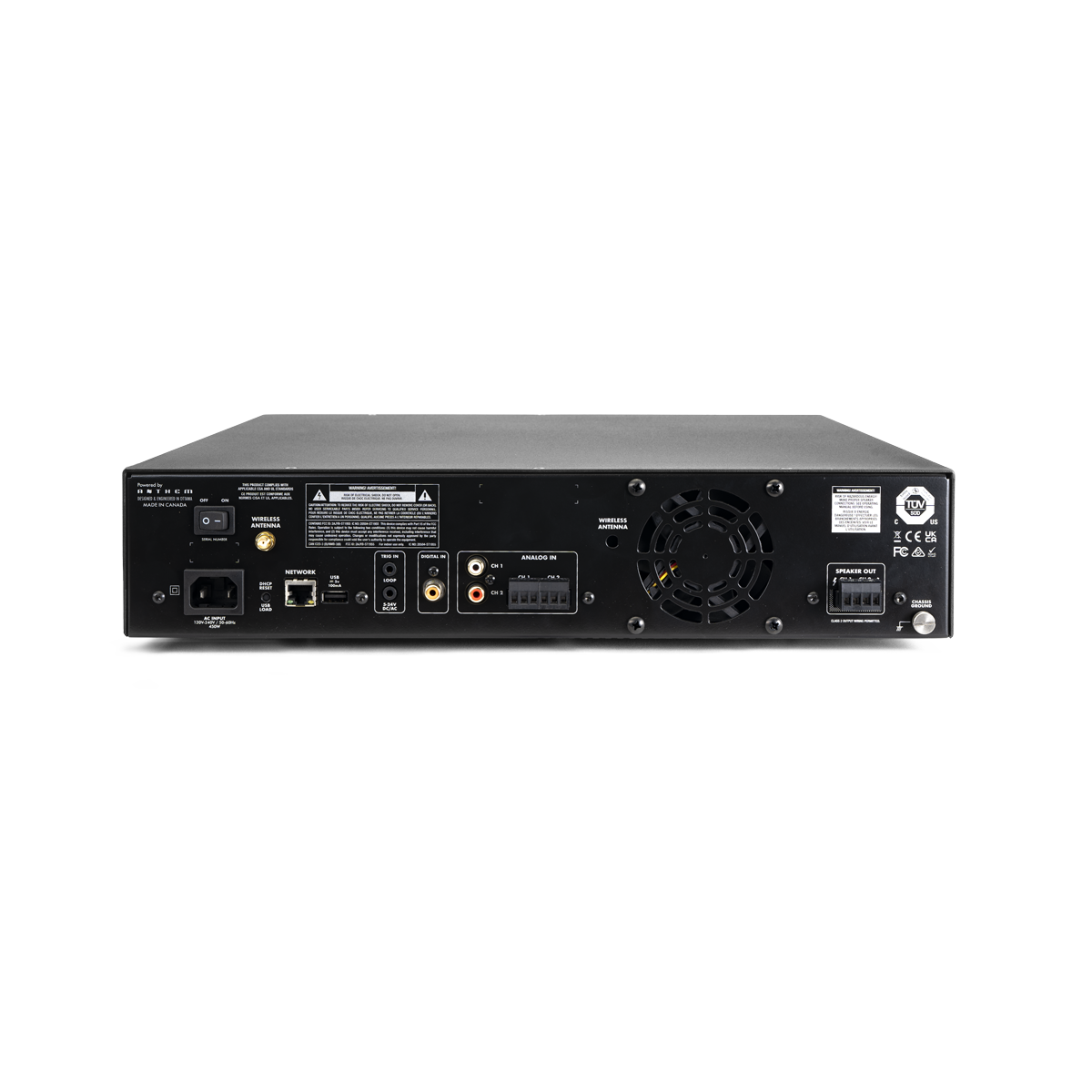 Paradigm SVX-1202 – připojení a výkonové výstupy