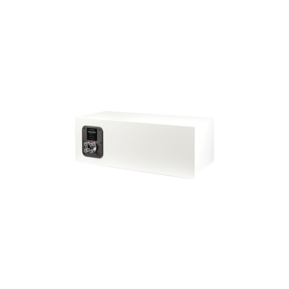 Paradigm Premier 520LCR v2 Satin White – terminale głośnikowe Paradigm Premier 520LCR v2 Satin White – tylna ścianka