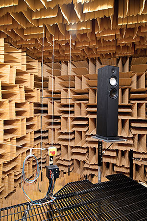 anechoic accuracy chamber paradigm audio speaker loud research end development speakers