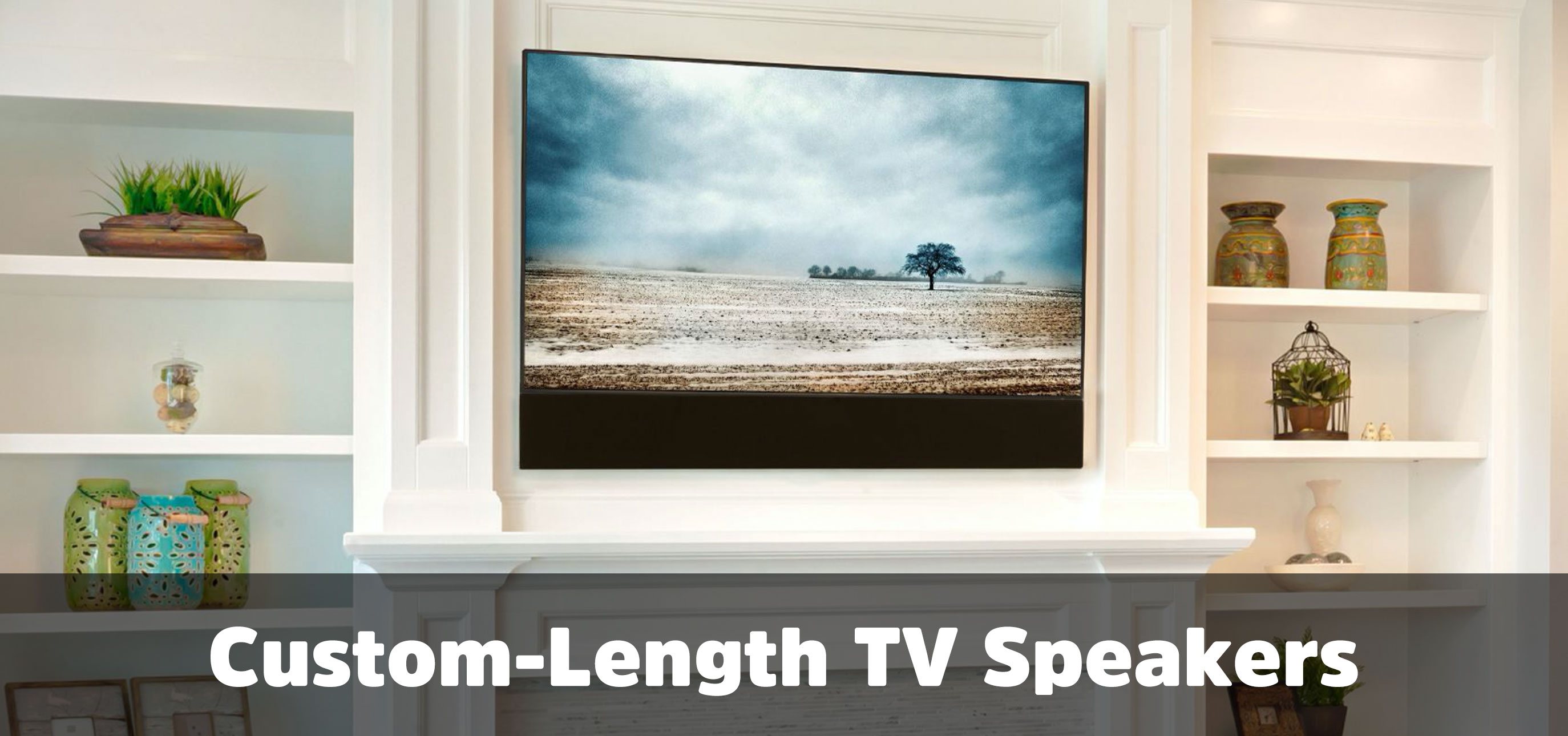 Custom length speakers for any flat panel TV | Decor Custom Collection